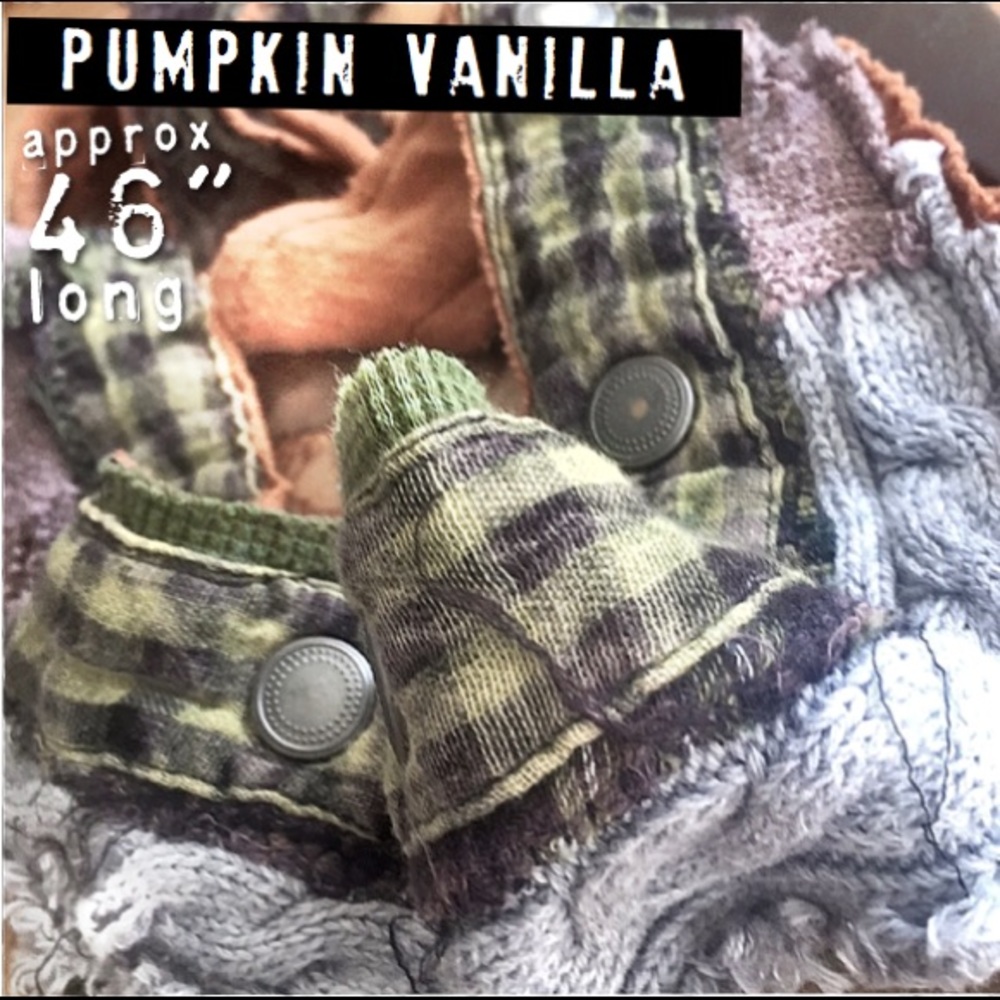 upcycled ragged bandana, fall colors - Picture 7 of 8